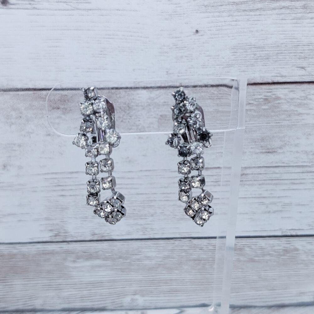 Vintage Clip On Earrings Dangle Earrings